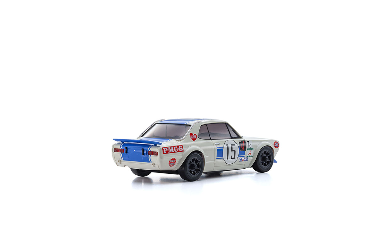 Mini-Z AWD Skyline 2000GT-R KPGC10 Racing'72 Blue No15 (MA020/KT531P)