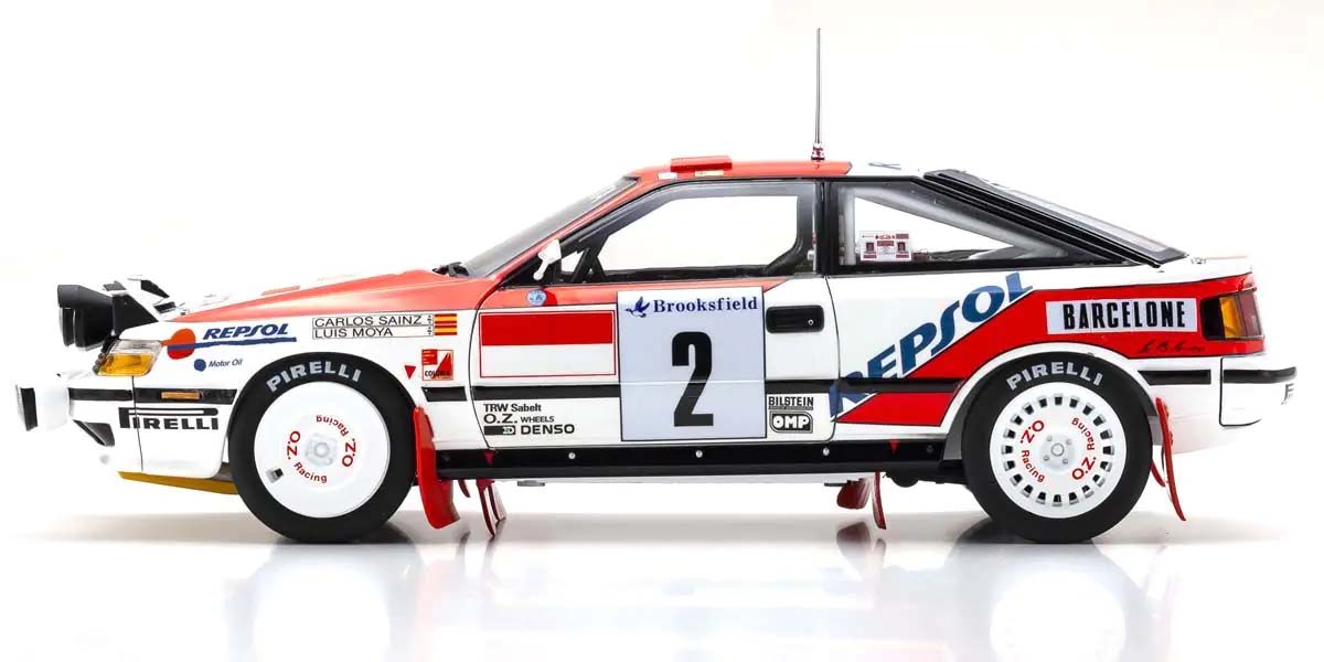 Kyosho 1:18 Toyota Celica GT-Four C.Sainz Winner Monte Carlo1991 Nr2