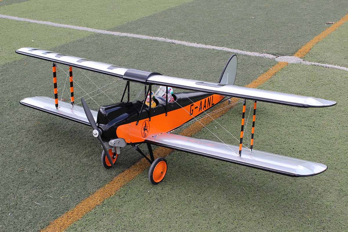 DH-60 Gipsy Moth 1,7m Oranžová/Černá