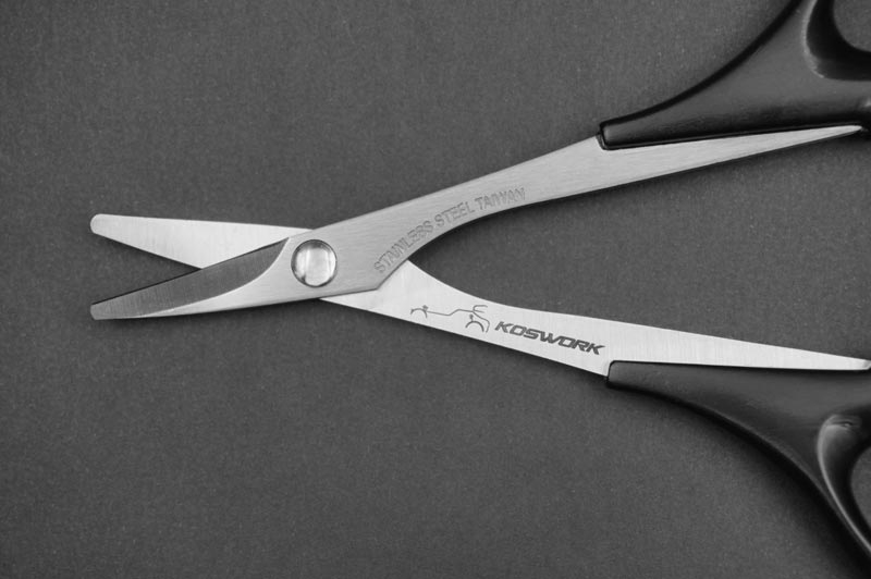 Koswork Polycarbonate Body Curved Scissors