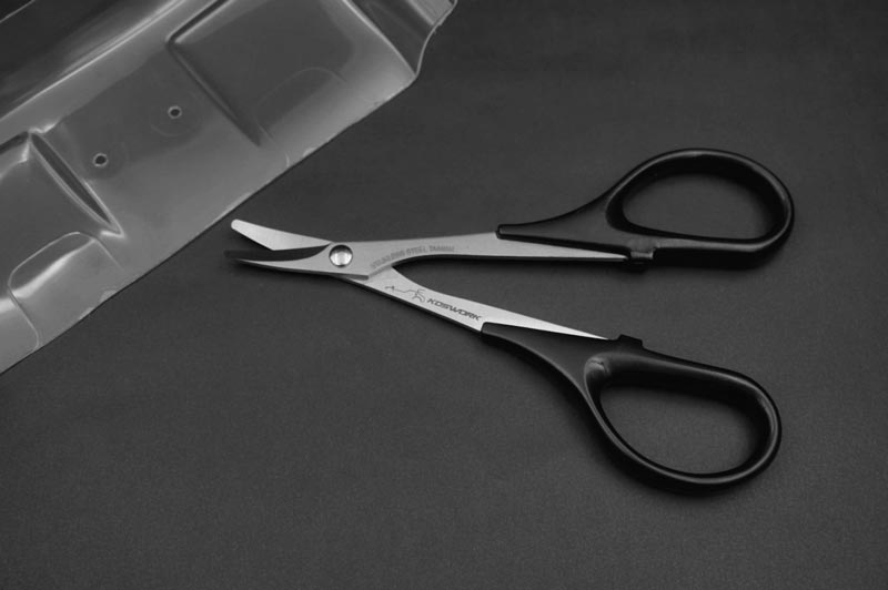 Koswork Polycarbonate Body Curved Scissors