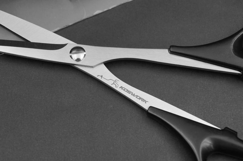 Koswork Polycarbonate Body Straight Scissors