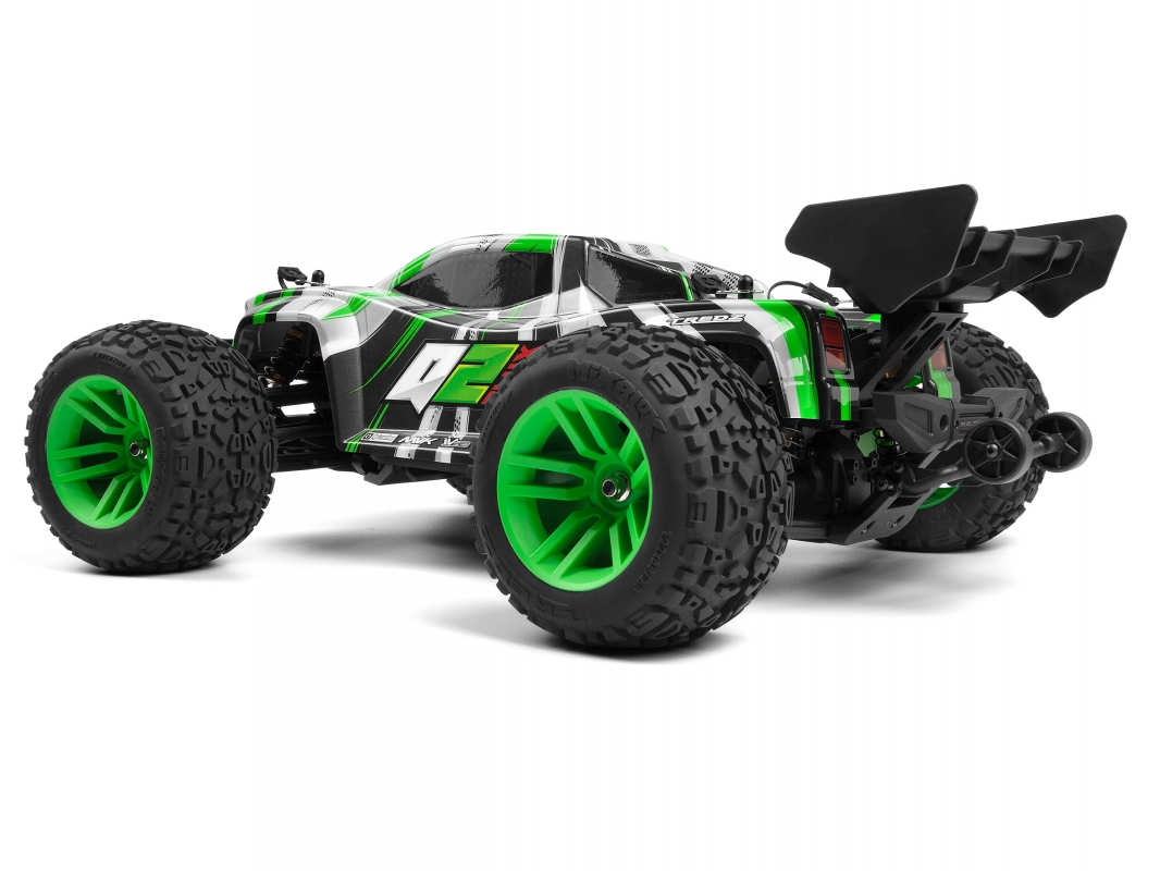 Quantum2 XT Flux 1/10th Stadium Truck - Zelený