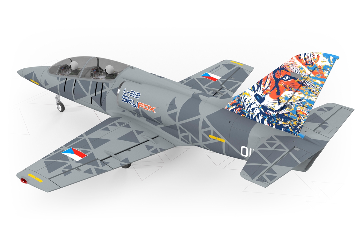 KAVAN L-39 Skyfox 1088mm - šedá