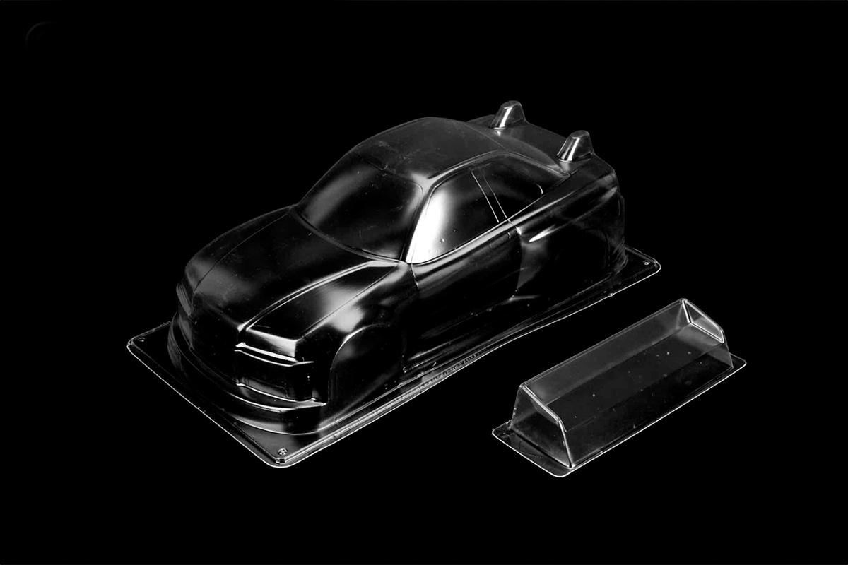 CARTEN R34 1/10 M-Chassis 225mm lexanová karoserie