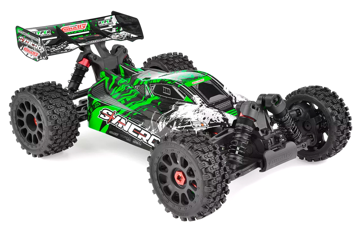 SYNCRO - BUGGY 2WD 3-4S - RTR - zelená