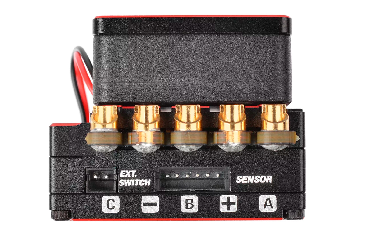CMM-10 Racing Controller - 2-3S - 220A - senzorový regulátor - černý/červený
