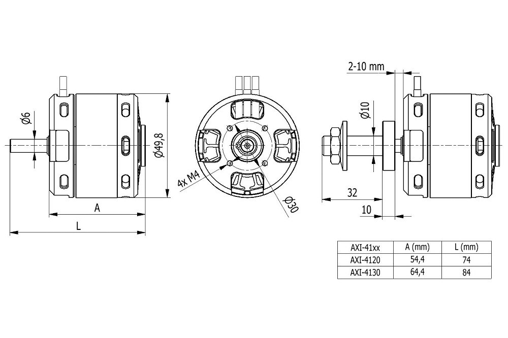 AXI 4120/20 V3 střídavý motor