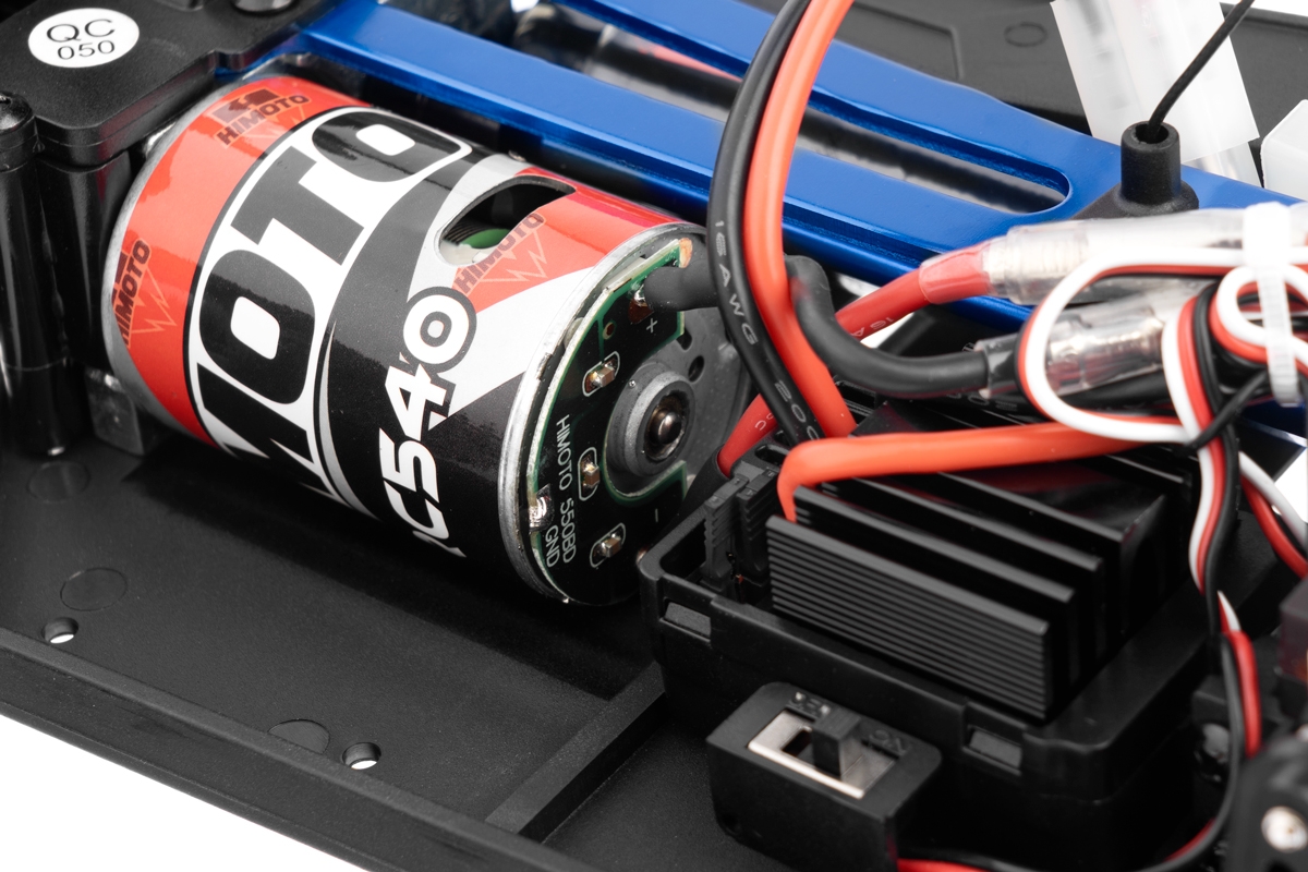 HiMOTO 1:10 Monster Truck EMXT-1 2,4 GHz RTR set, modrá (kostky)