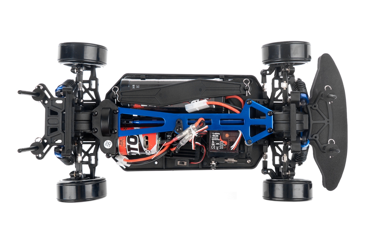 HiMOTO 1:10 Drift TC 2,4 GHz RTR set, červená