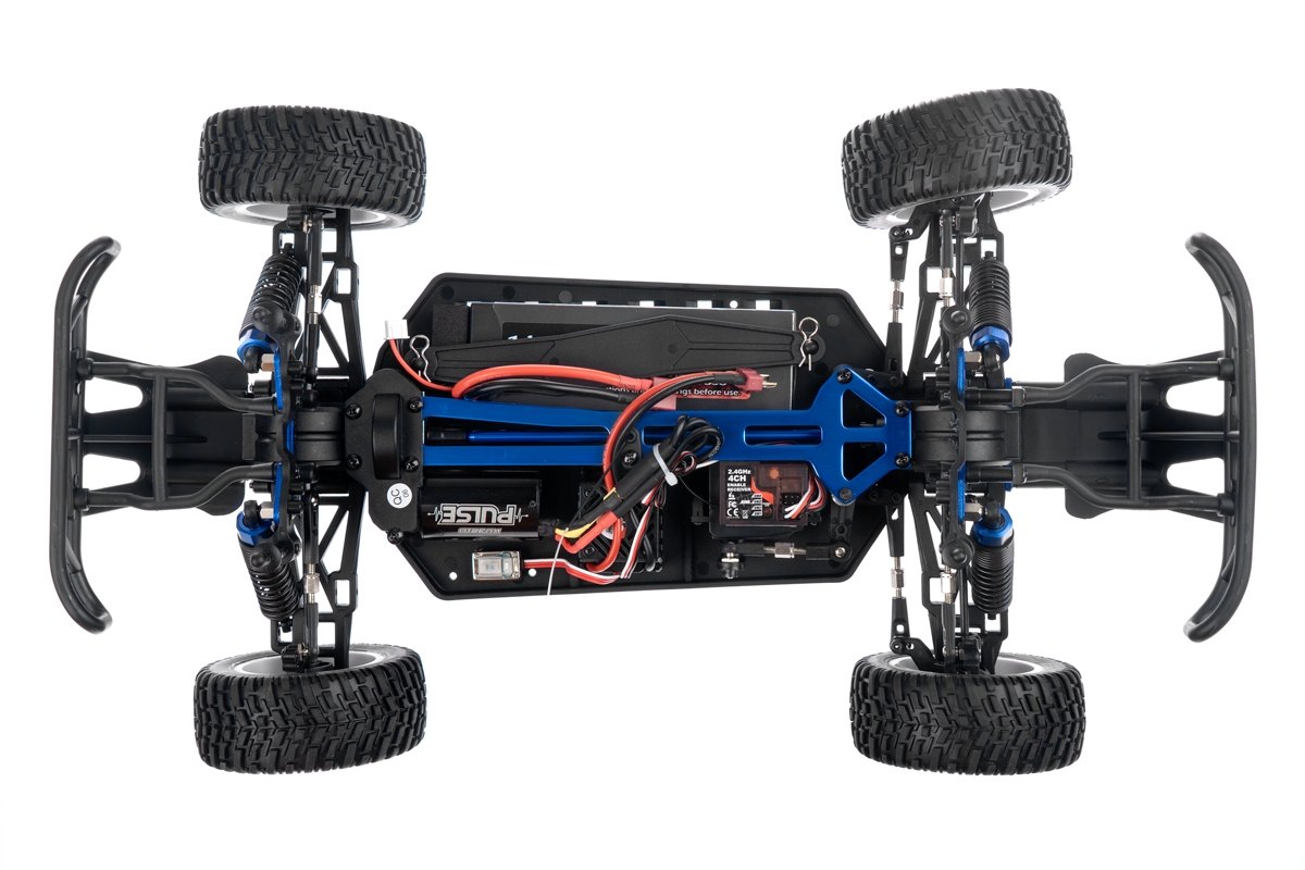 HiMOTO 1:10 Short Course Truck Brushless 2,4 GHz RTR set, modrá
