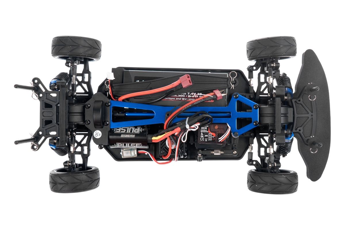 HiMOTO 1:10 Onroad NASCADA Brushless 2,4 GHz RTR set, modrá