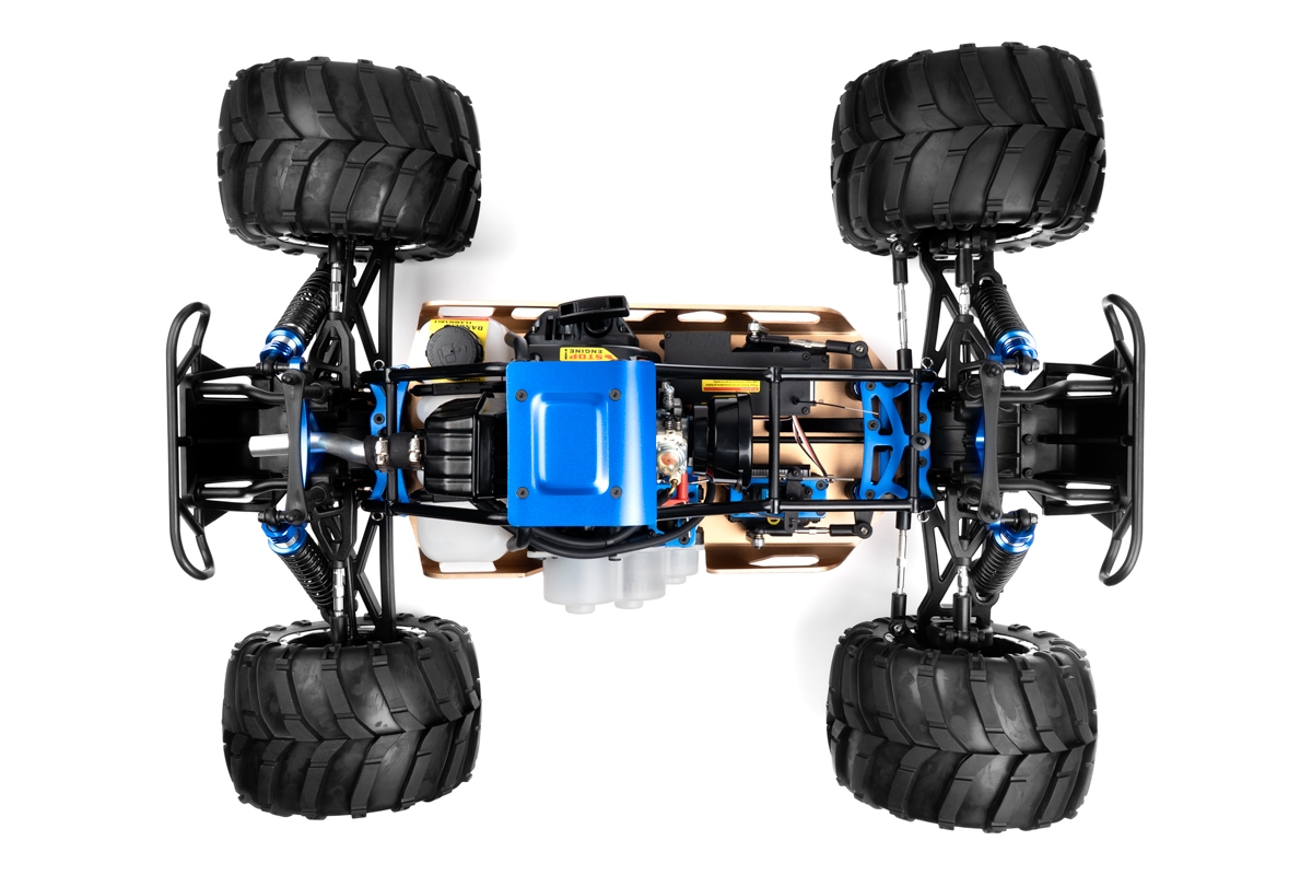 HiMOTO 1:5 Monster Truck RAPTOR 5XB 32cc 2,4 GHz RTR set, modrá