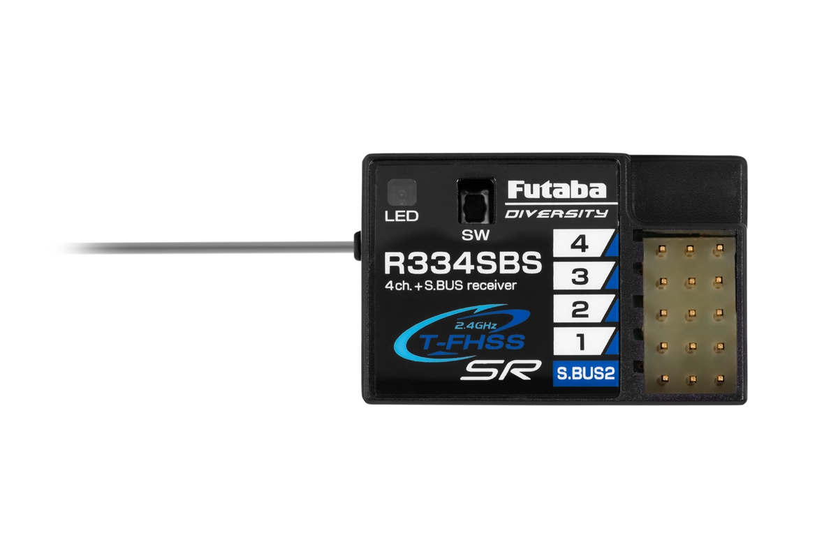 Futaba 4PM Plus T-FHSS, 3x přijímač R334SBS s telemetrií