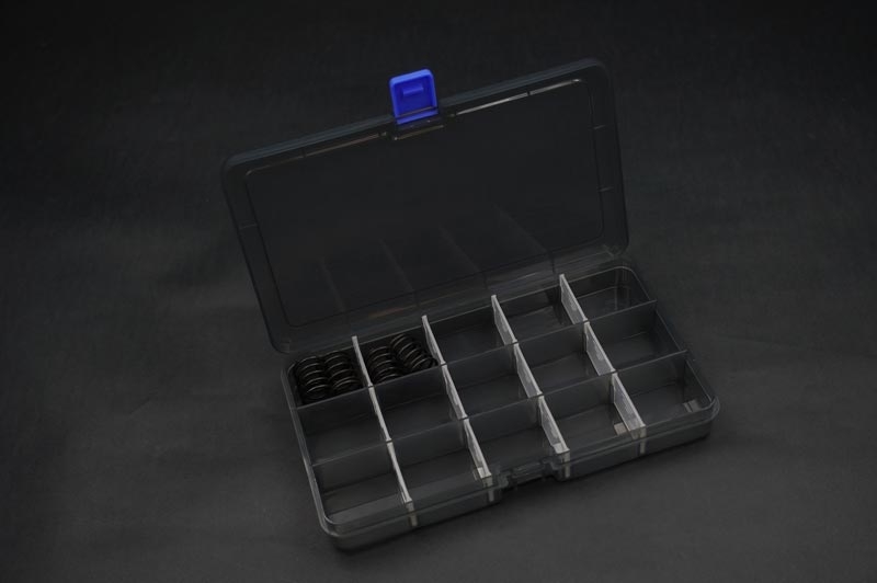 Box na díly 177x102x25 mm (15 přihrádek, vyjímatelné přepážky)