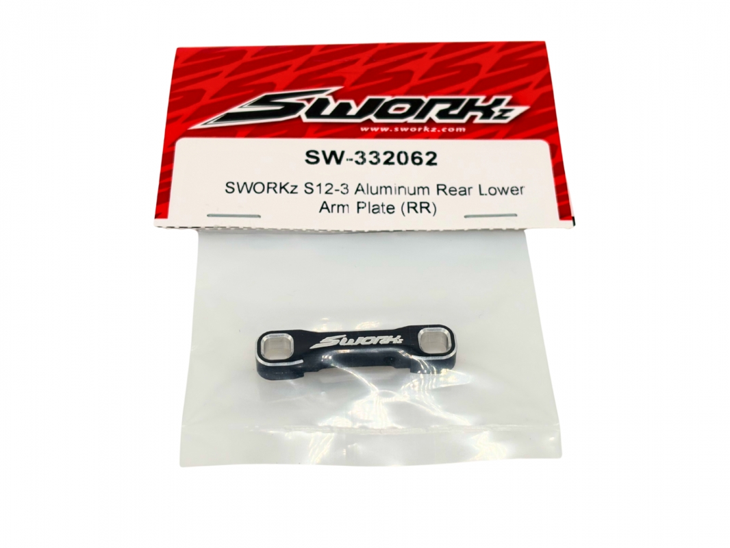 S12-3 Hliníkový držák zadních ramen zavěšení (D-blok - RR, 1 ks)
