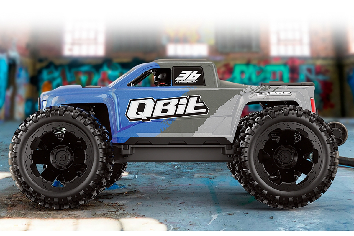 Qbit MT 1/16th Monster Truck - Modrý