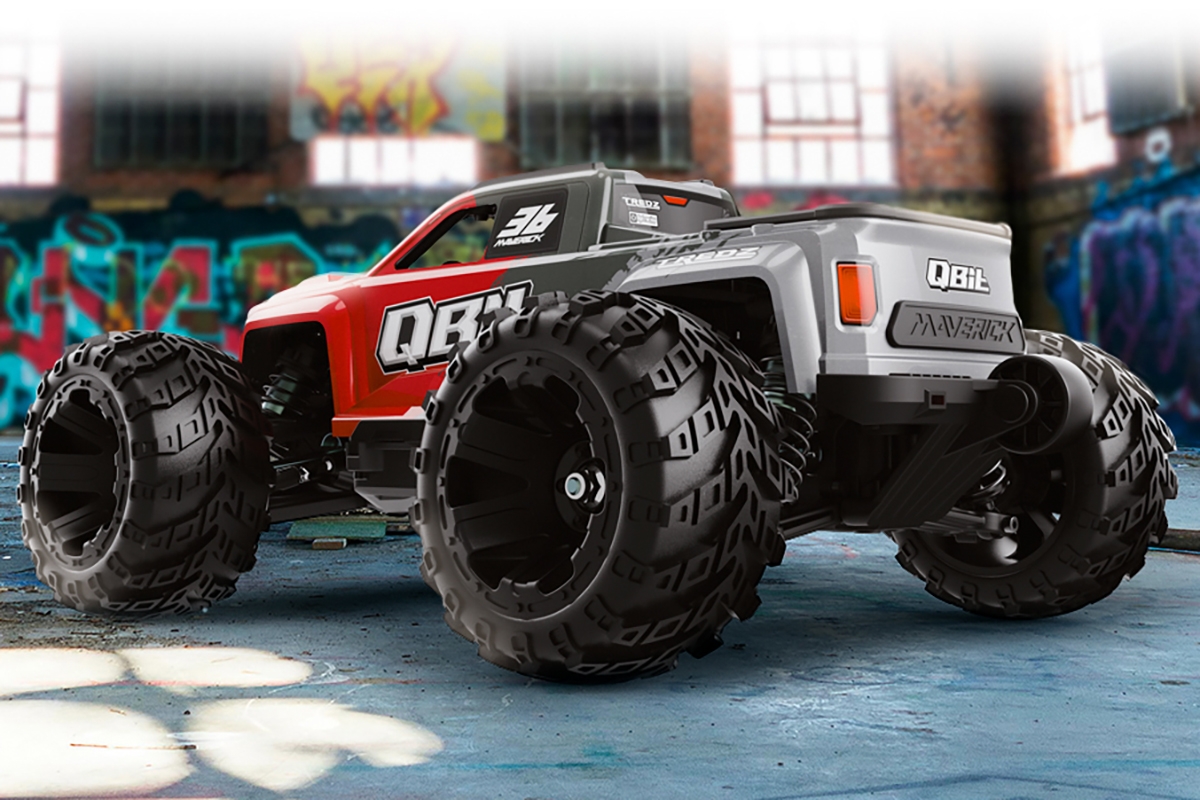 Qbit MT Flux 1/16th Monster Truck - Červený