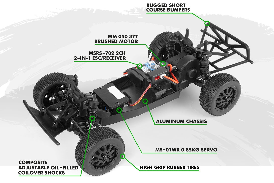 Microbe SC 1/24 Short Course – Zelená