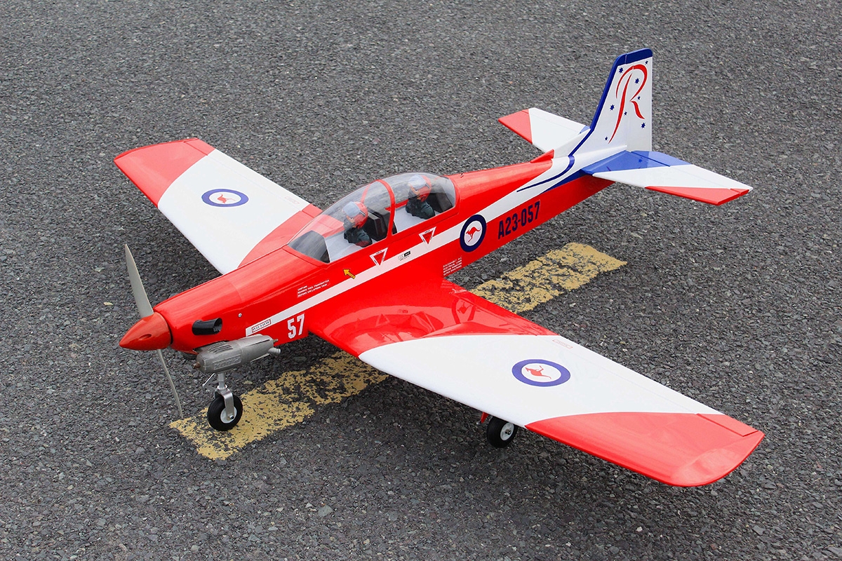 Pilatus PC9 Červená/Bílá 1,54m