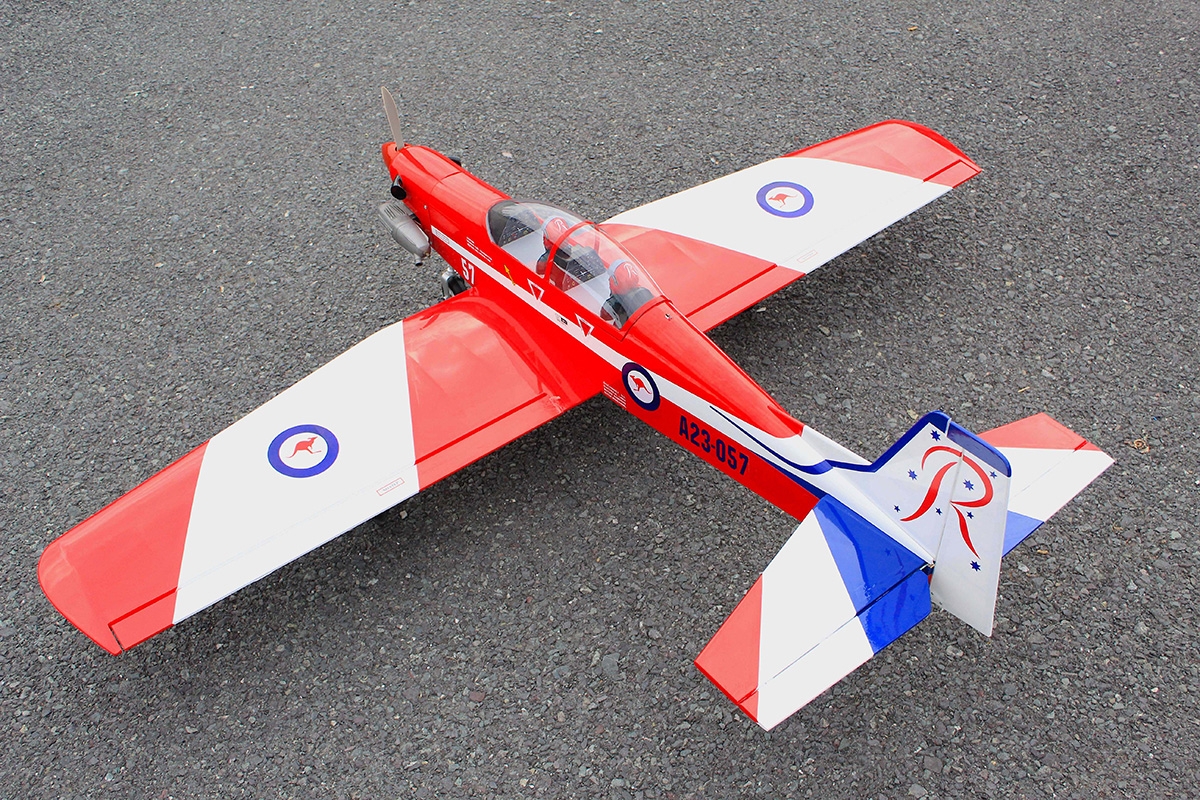 Pilatus PC9 Červená/Bílá 1,54m