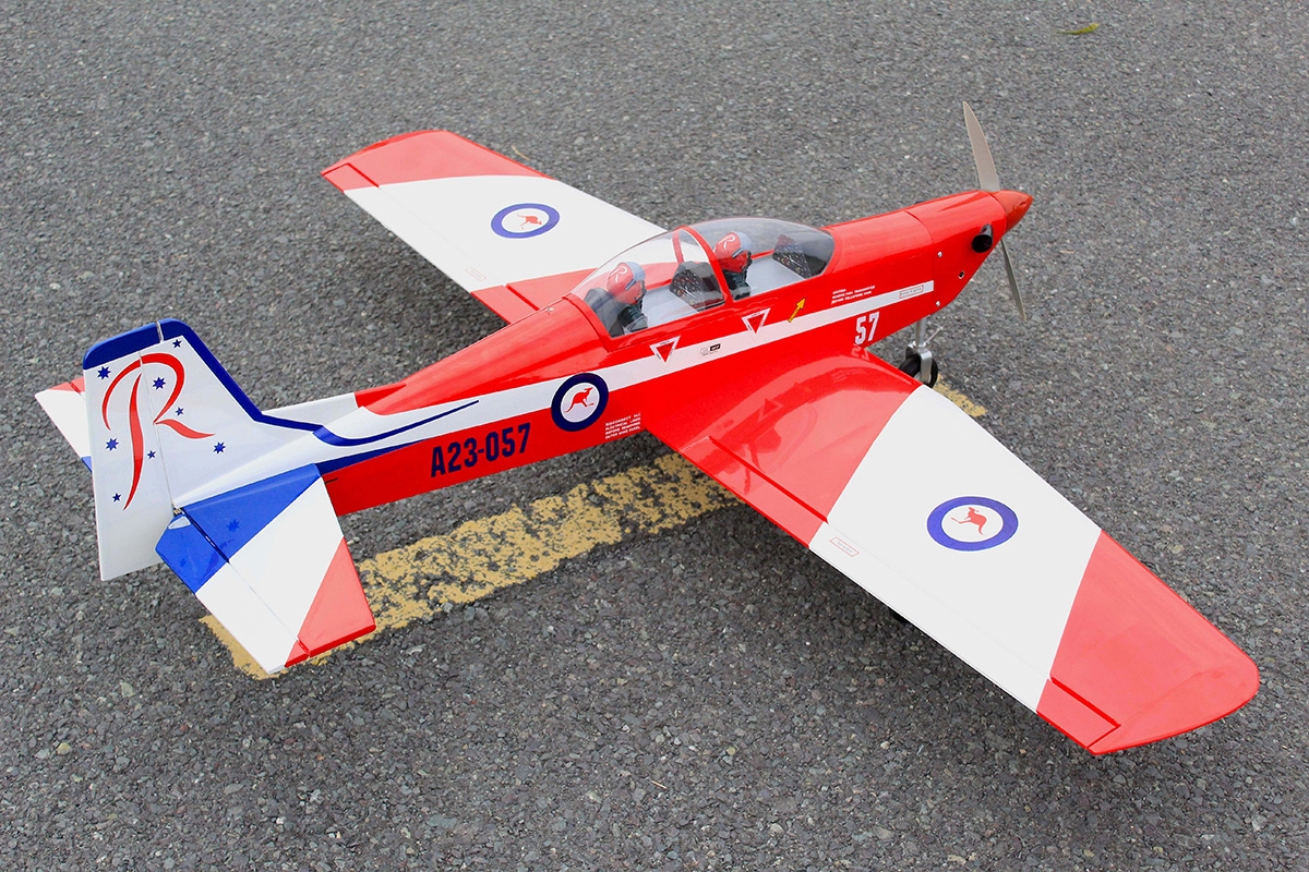 Pilatus PC9 Červená/Bílá 1,54m