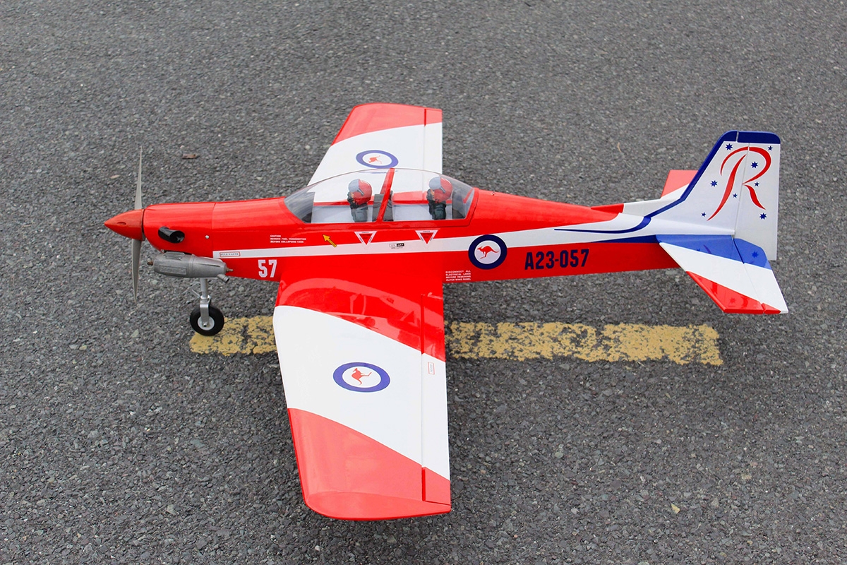 Pilatus PC9 Červená/Bílá 1,54m