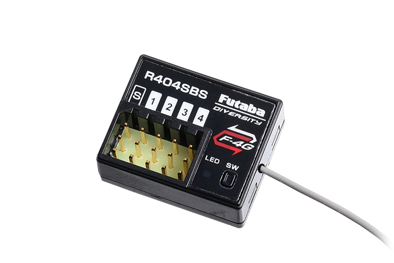 Futaba 10PX, přijímač R404SBS s telemetrií