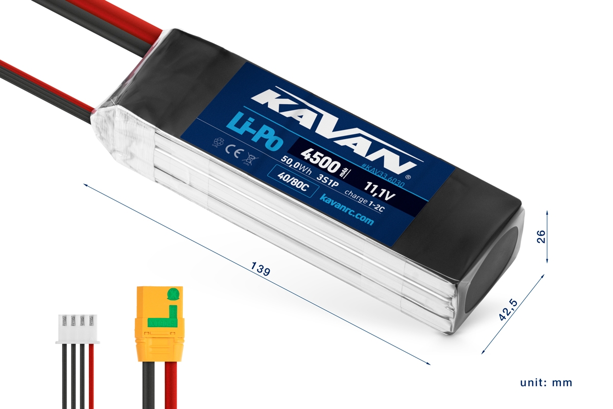 KAVAN Li-Po 4500mAh/11,1V 40/80C 50,0Wh