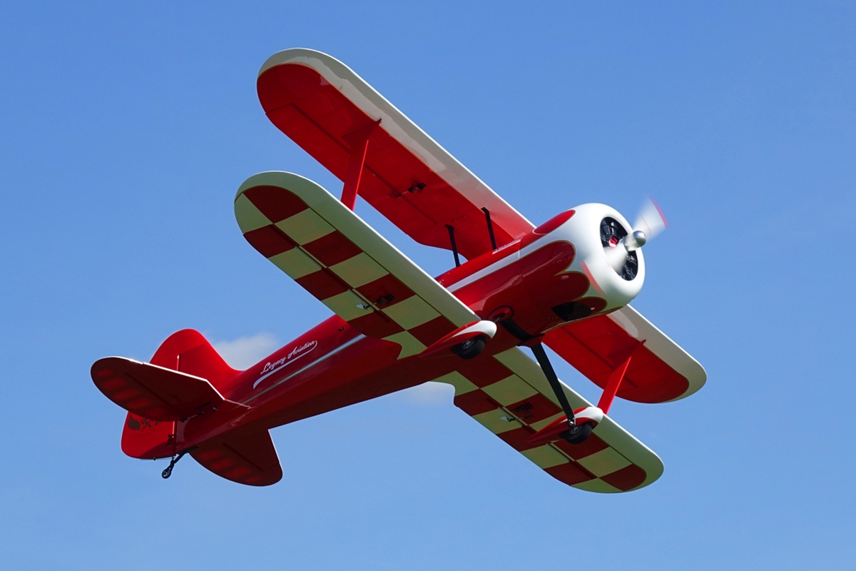 85" Muscle Bipe - Červená/Bílá 2,16m
