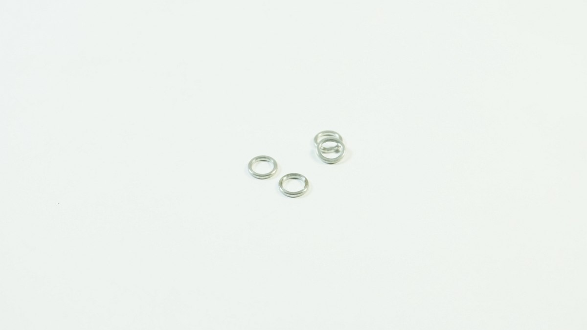 SWORKz distanční hlíníkové ložiska 5x7x1mm, 4 ks.