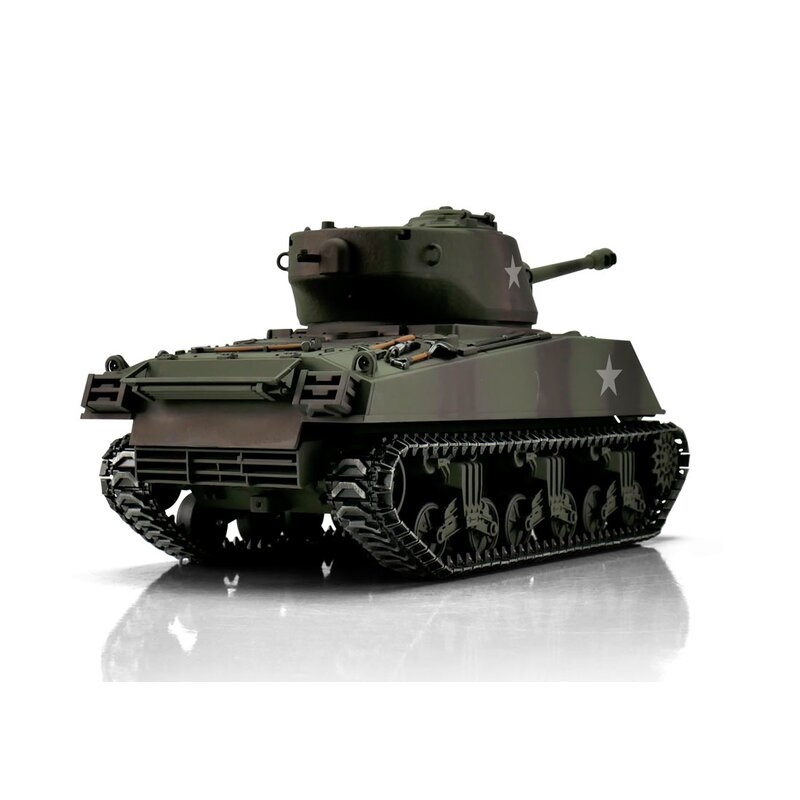 TORRO tank PRO 1/16 RC M4A3 Sherman 76mm maskovací kamufláž - infra IR - Servo