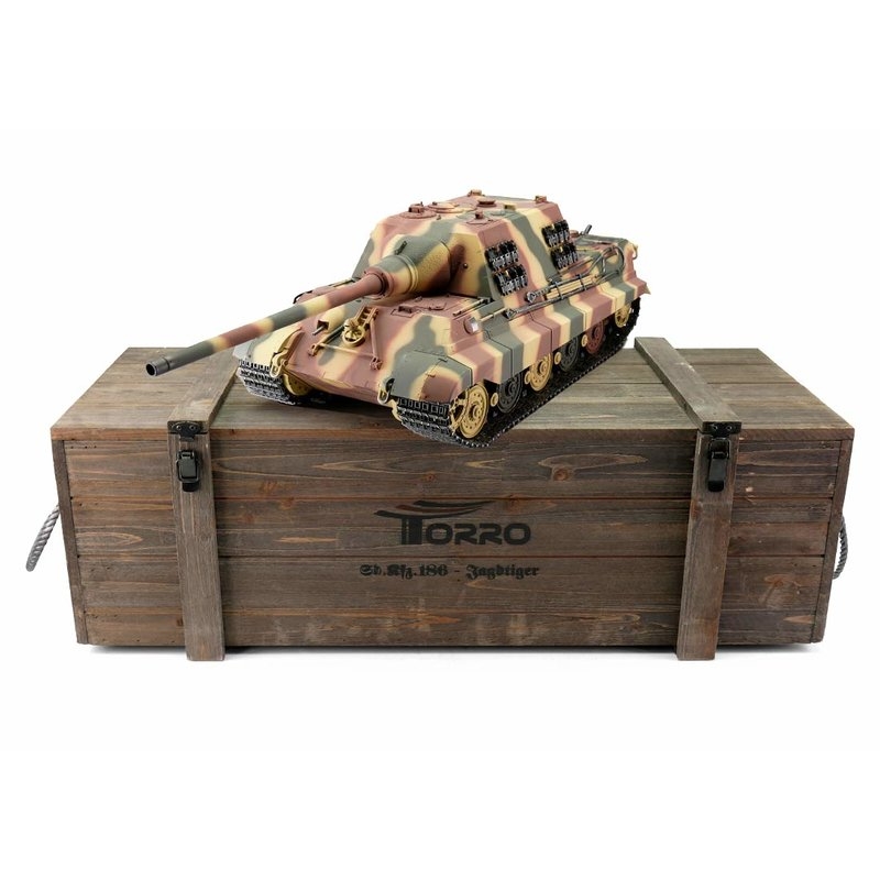 TORRO tank PRO 1/16 RC Jagdtiger vícebarevná kamufláž - infra IR
