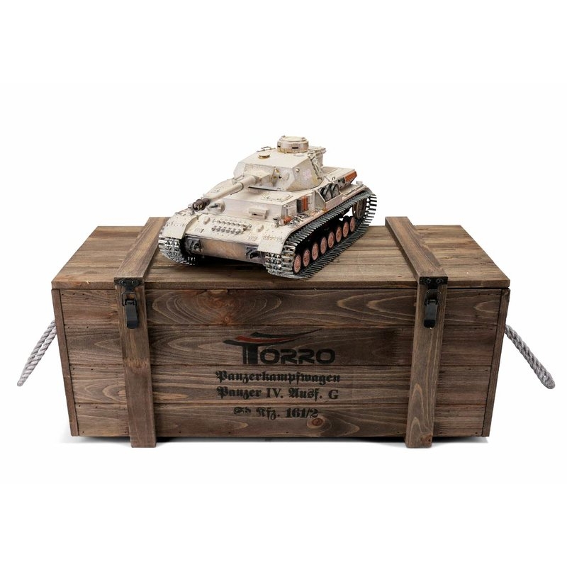 TORRO tank PRO 1/16 RC PzKpfw IV provedení G Div. LAH Charkov 1943 zimní kam. - infra IR