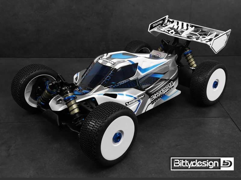 Vision čirá karoserie - ASSOCIATED RC8 B3.1e/RC8 B3.2e předříznutou