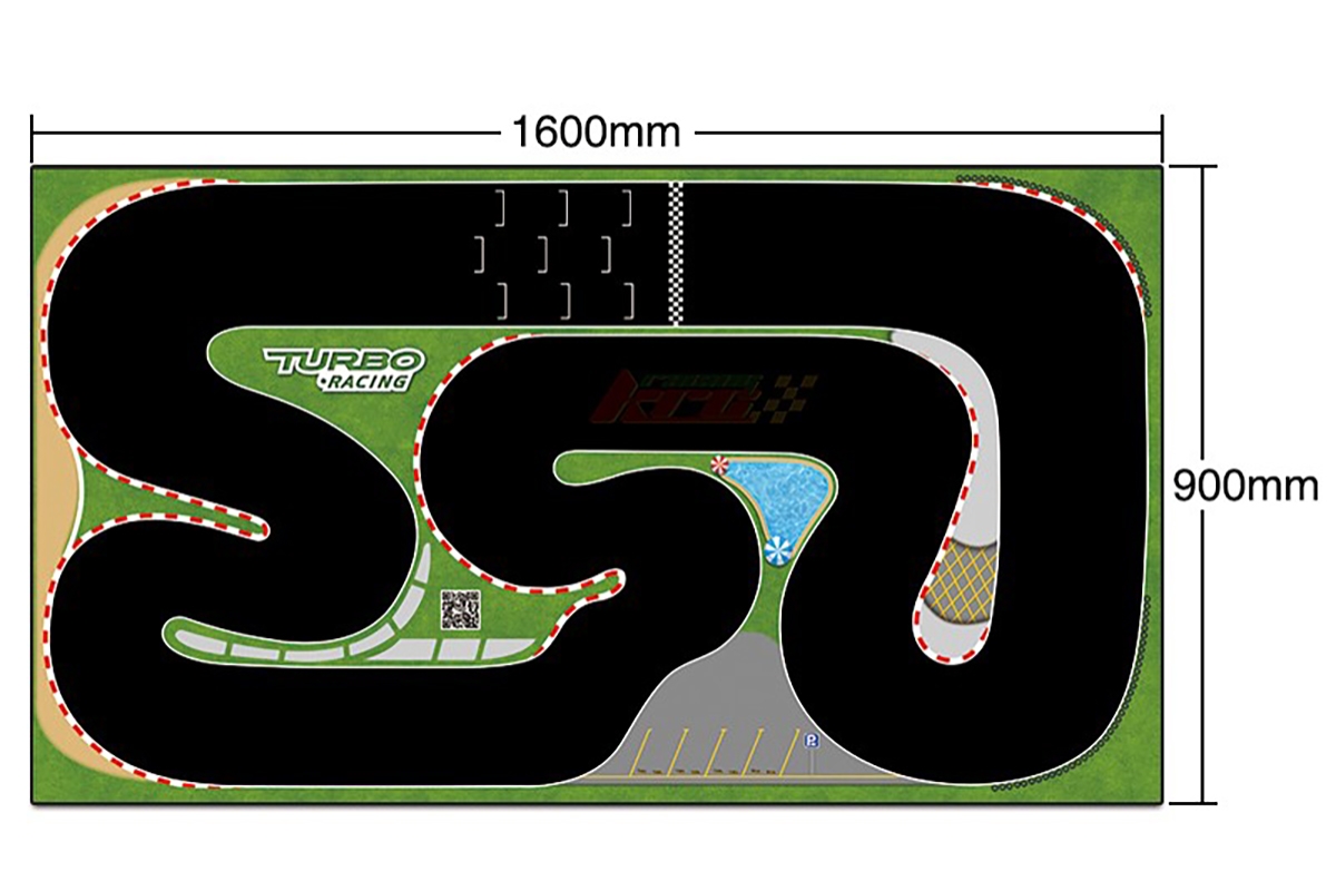 Turbo Racing dráha 1ks 900x1600mm
