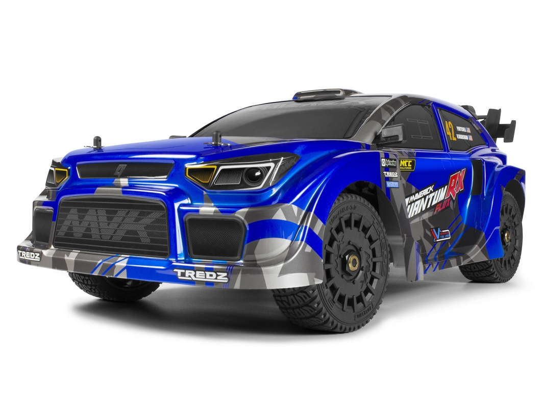 QuantumRX Flux 4S 1/8 4WD Rally Car - Modrý