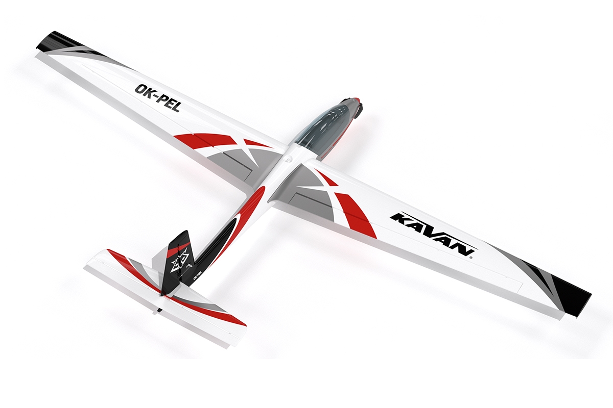 KAVAN Swift S-1 2400mm ARF - červená