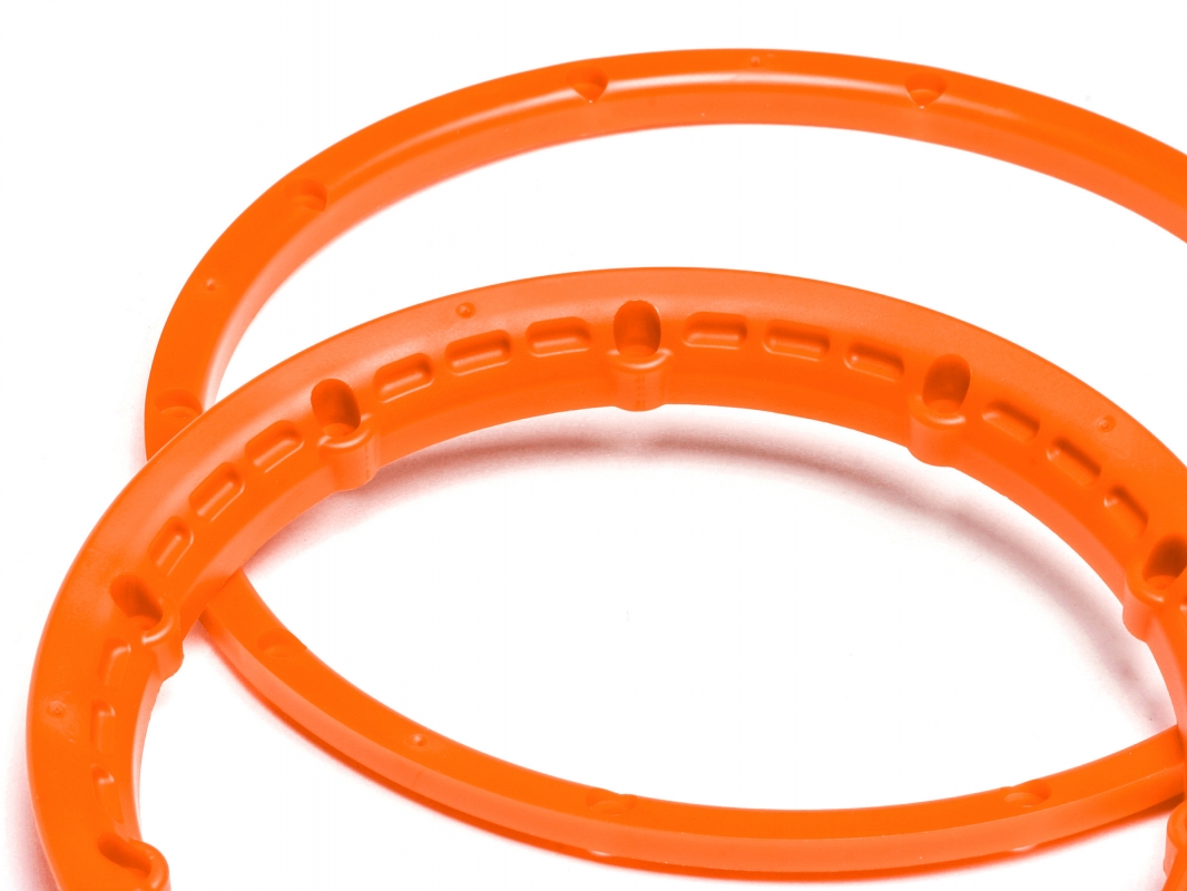 Heavy Duty Wheel Bead Lock Rings Orange/F. 2 Wheel