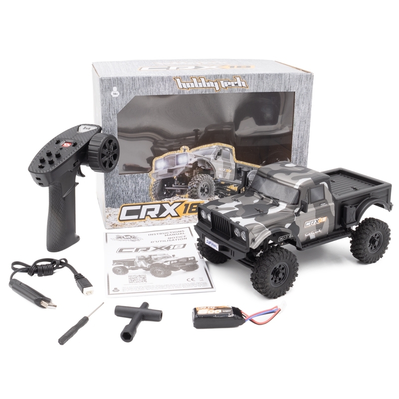 RTR HOBBYTECH CRX18 Crawler 1/18 - šedý