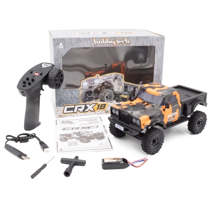 RTR HOBBYTECH CRX18 Crawler 1/18 - oranžová