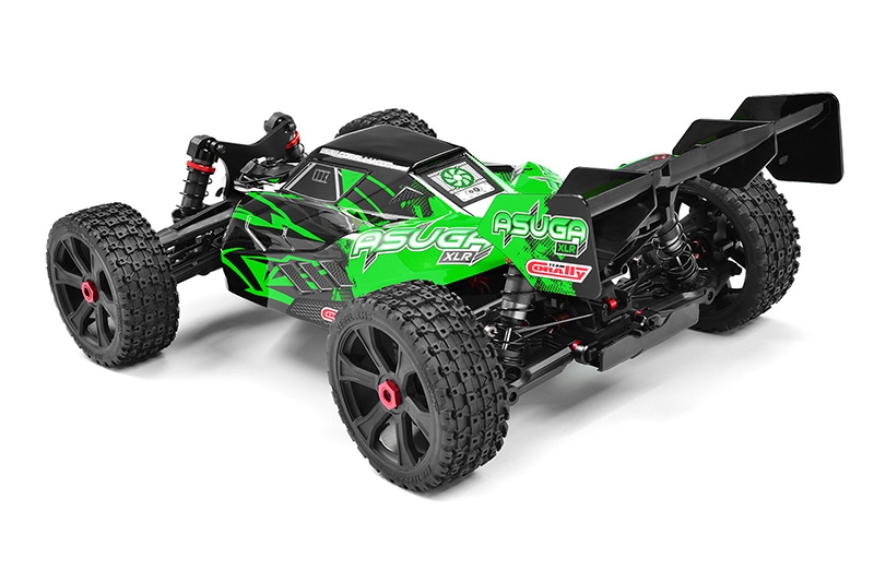 ASUGA XLR 6S - BUGGY 4WD - PRO ROLLER šasi - bez elektroniky - zelená