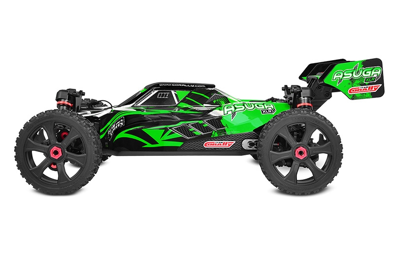 ASUGA XLR 6S - BUGGY 4WD - PRO ROLLER šasi - bez elektroniky - zelená