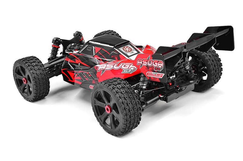 ASUGA XLR 6S - BUGGY 4WD - PRO ROLLER šasi - bez elektroniky - červená