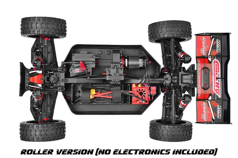 ASUGA XLR 6S - BUGGY 4WD - PRO ROLLER šasi - bez elektroniky - červená
