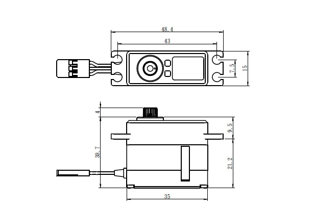 SV-1260MG HiVolt digitální servo (12kg-0,055s/60°)