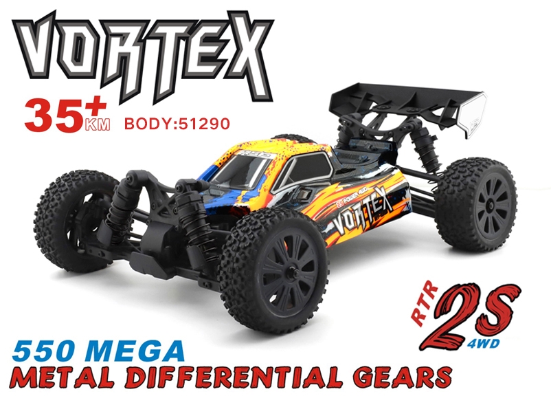 HSP Vortex 1/10 RTR Buggy, Oranžová