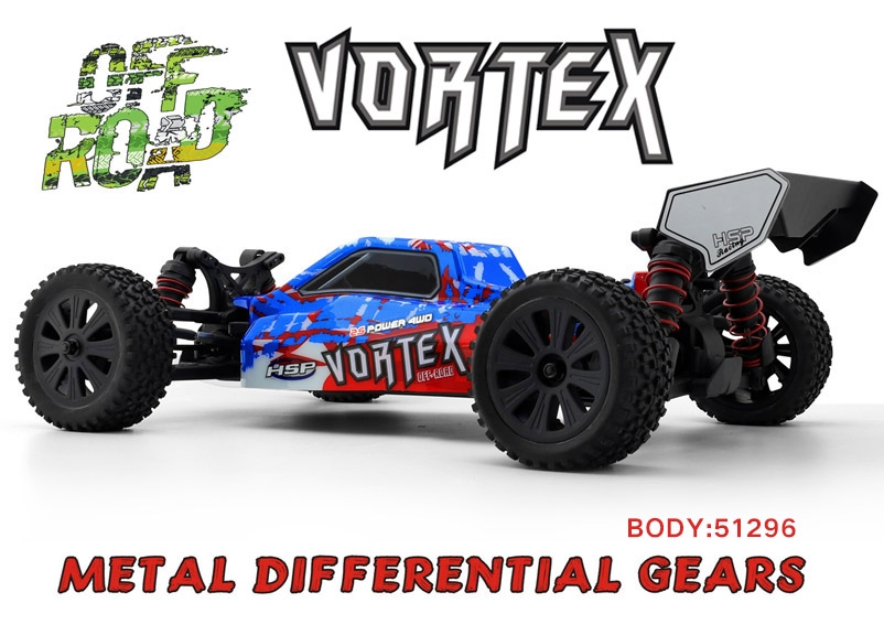 HSP Vortex PRO 1/10 RTR Buggy, Modrá