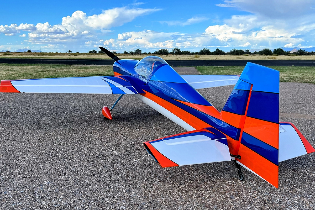 91" Slick 580 - Modrá/Oranžová 2,31m