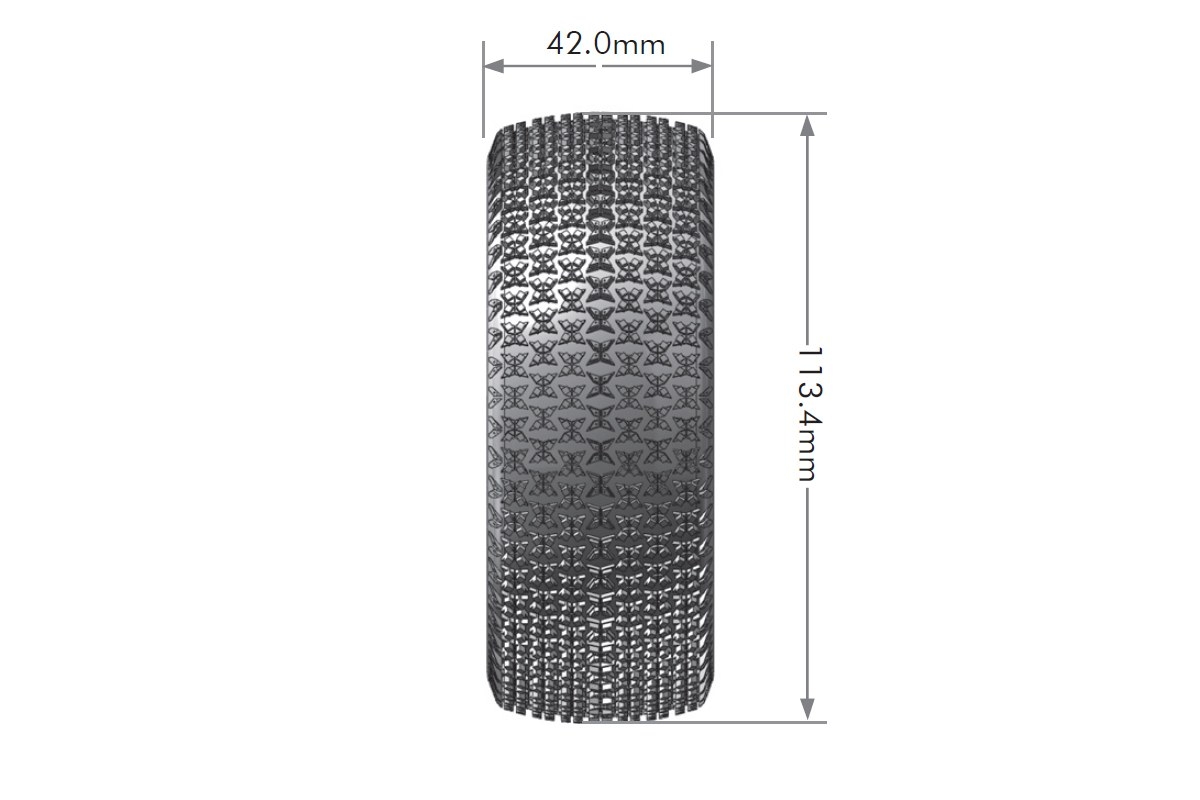 B-MAGLEV SOFT 1/8, bílé disky 17mm hex